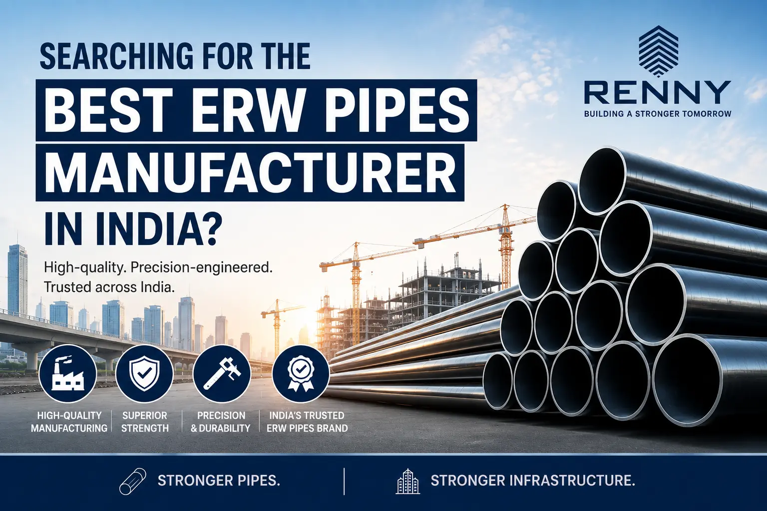 Searching for the Best ERW Pipes Manufacturer in India? Key Factors to Consider