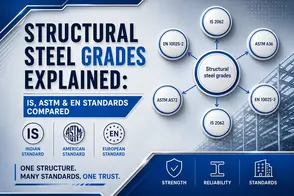 Structural Steel Grades Explained: IS, ASTM & EN Standards Compared